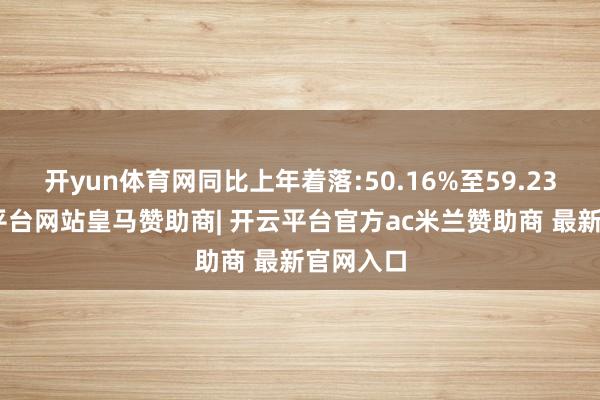 开yun体育网同比上年着落:50.16%至59.23%-开云平台网站皇马赞助商| 开云平台官方ac米兰赞助商 最新官网入口