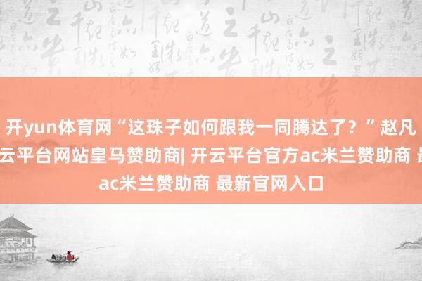 开yun体育网“这珠子如何跟我一同腾达了？”赵凡心中猜忌-开云平台网站皇马赞助商| 开云平台官方ac米兰赞助商 最新官网入口