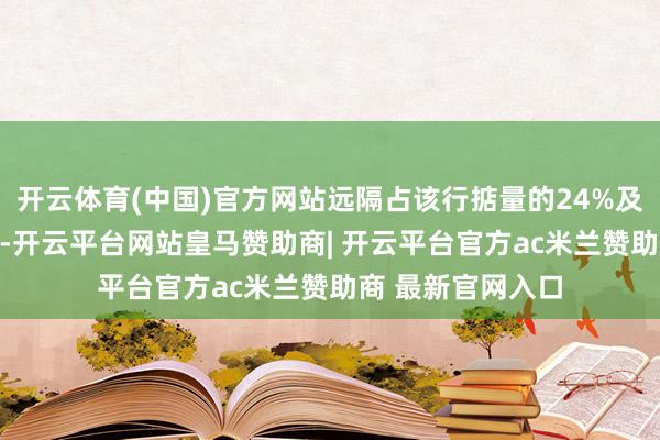 开云体育(中国)官方网站远隔占该行掂量的24%及阛阓掂量的27%-开云平台网站皇马赞助商| 开云平台官方ac米兰赞助商 最新官网入口