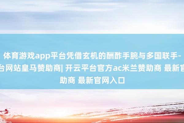 体育游戏app平台凭借玄机的酬酢手腕与多国联手-开云平台网站皇马赞助商| 开云平台官方ac米兰赞助商 最新官网入口